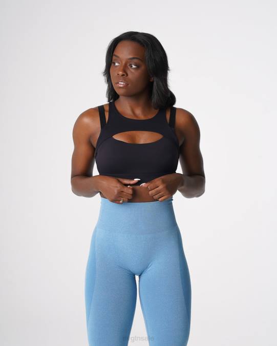 Women NVGTN Black Fitness Apex Bra NV6T150