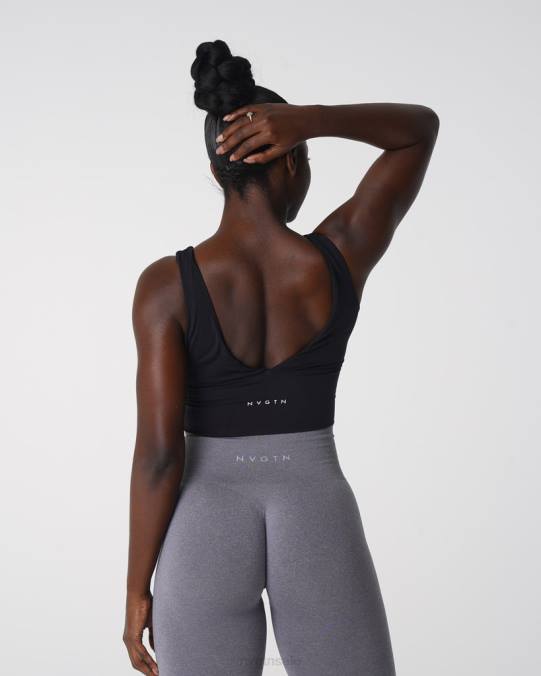 Women NVGTN Black Fitness Essence Bra NV6T102