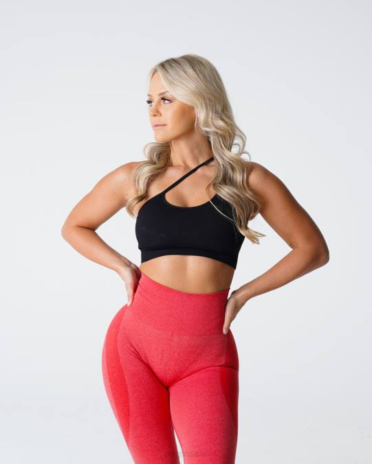 Women NVGTN Black Fitness Streamline Seamless Bra NV6T124