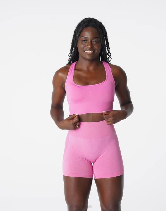 Women NVGTN Bubble Gum Pink Fitness Ignite Seamless Bra NV6T179
