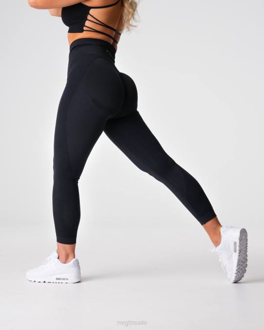 Women NVGTN Black Fitness Contour 2.0 Seamless Leggings NV6T487