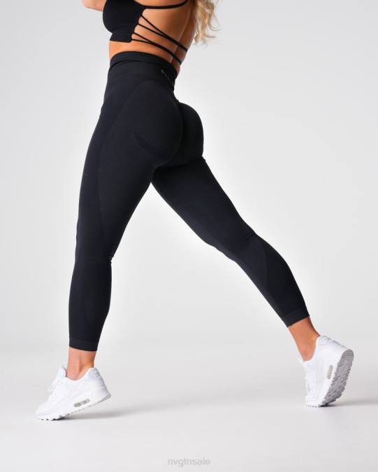 Women NVGTN Black Fitness Contour 2.0 Seamless Leggings NV6T487