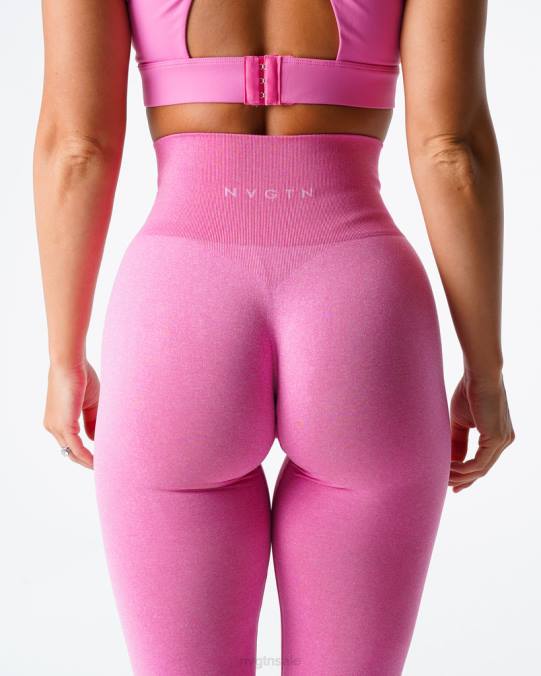Women NVGTN Bubble Gum Pink Fitness NV Seamless Leggings NV6T587