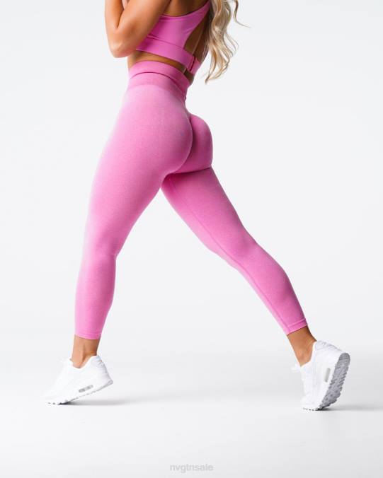 Women NVGTN Bubble Gum Pink Fitness NV Seamless Leggings NV6T587