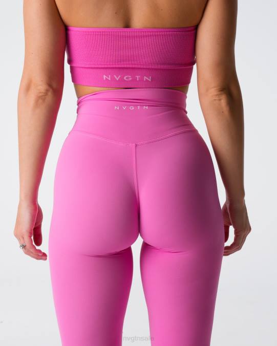 Women NVGTN Bubble Gum Pink Fitness Signature 2.0 Leggings NV6T545