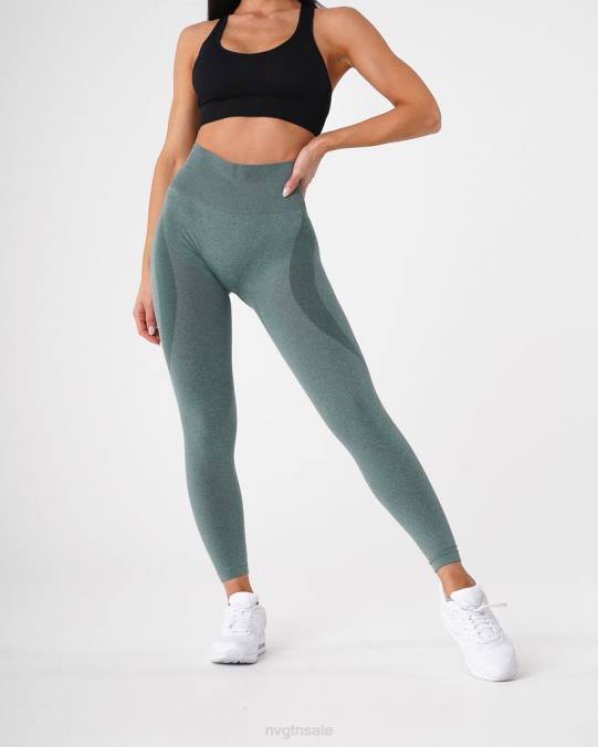 Women NVGTN Forest Green Fitness Contour Seamless Leggings NV6T524