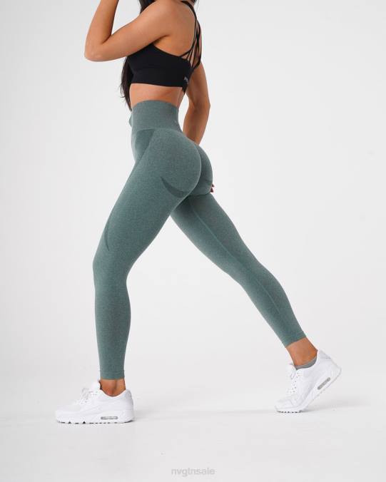 Women NVGTN Forest Green Fitness Contour Seamless Leggings NV6T524