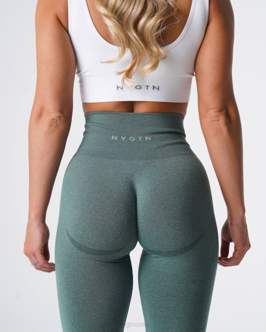 Women NVGTN Forest Green Fitness Curve Seamless Leggings NV6T613