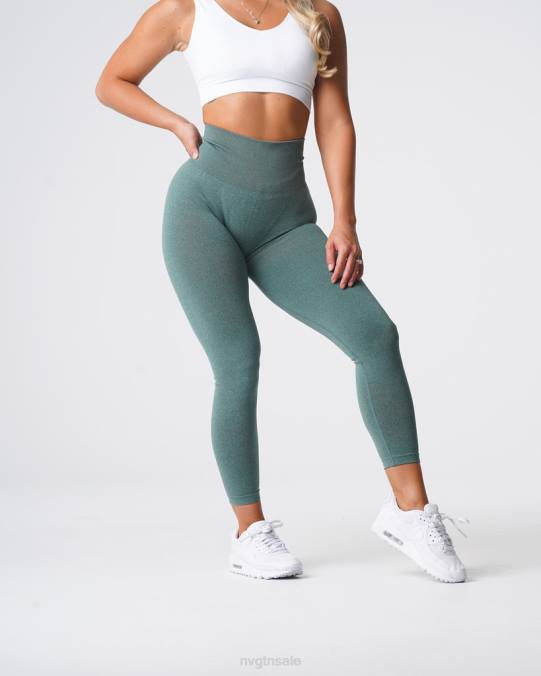 Women NVGTN Forest Green Fitness Curve Seamless Leggings NV6T613
