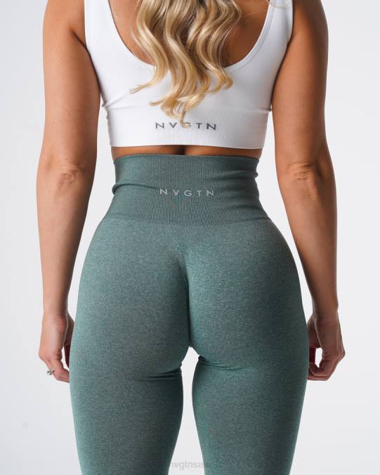 Women NVGTN Forest Green Fitness NV Seamless Leggings NV6T604