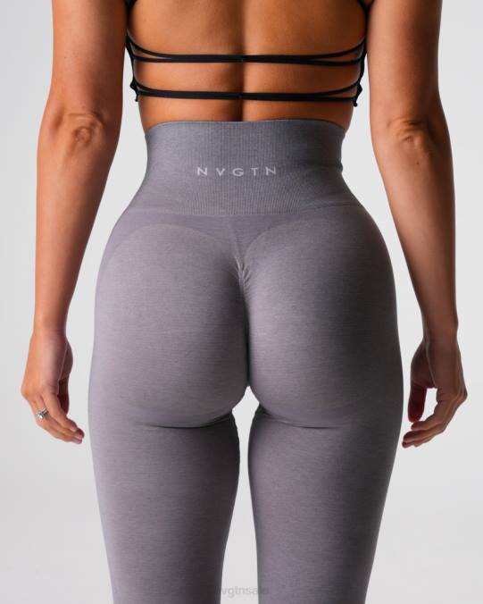 Women NVGTN Grey Fitness Contour 2.0 Seamless Leggings NV6T488