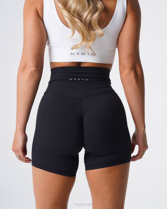 Women NVGTN Black Fitness Signature 2.0 Shorts NV6T453