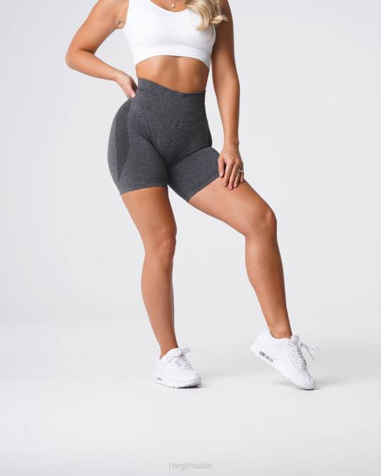 Women NVGTN Black Speckled Fitness Contour Seamless Shorts NV6T321