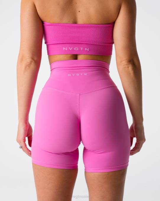 Women NVGTN Bubble Gum Pink Fitness Signature 2.0 Shorts NV6T434