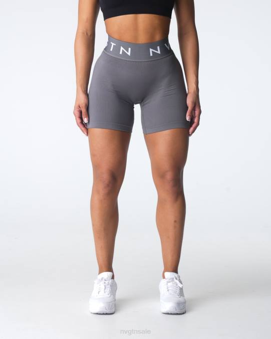 Women NVGTN Charcoal Fitness Sport Seamless Shorts NV6T431
