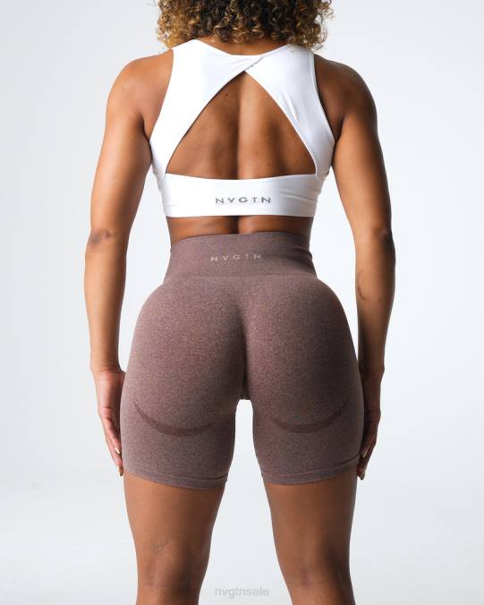 Women NVGTN Cocoa Fitness Contour Seamless Shorts NV6T338
