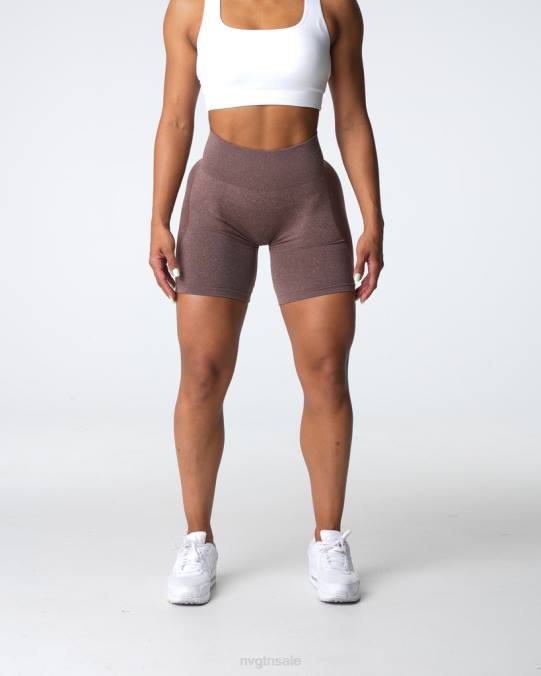 Women NVGTN Cocoa Fitness Contour Seamless Shorts NV6T338