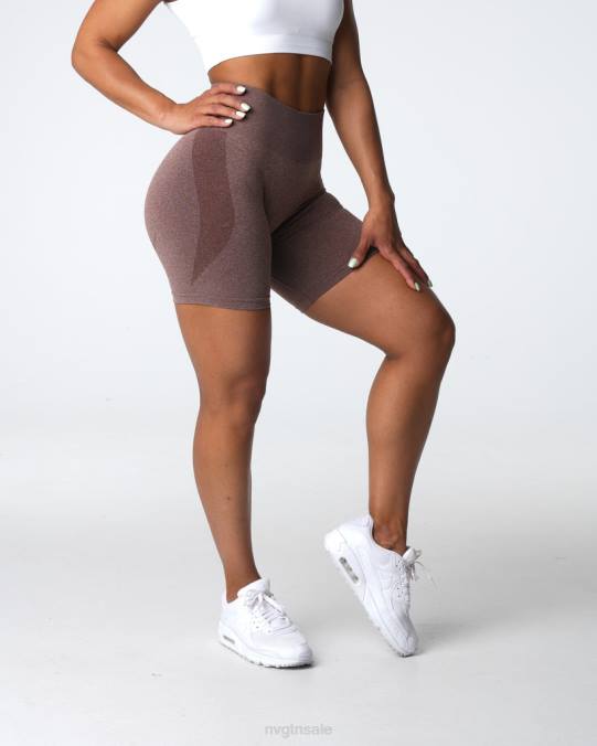 Women NVGTN Cocoa Fitness Contour Seamless Shorts NV6T338