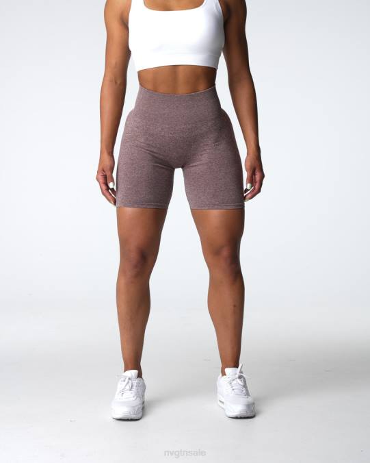 Women NVGTN Cocoa Fitness Scrunch Seamless Shorts NV6T411
