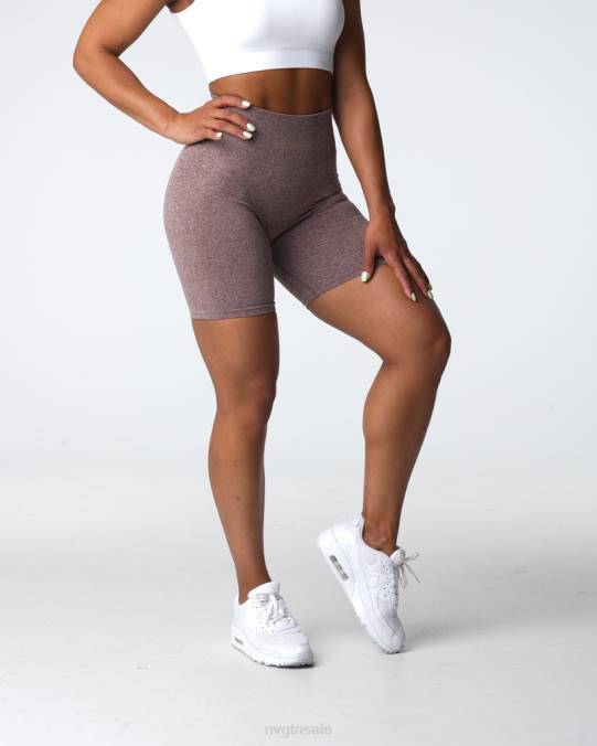 Women NVGTN Cocoa Fitness Scrunch Seamless Shorts NV6T411