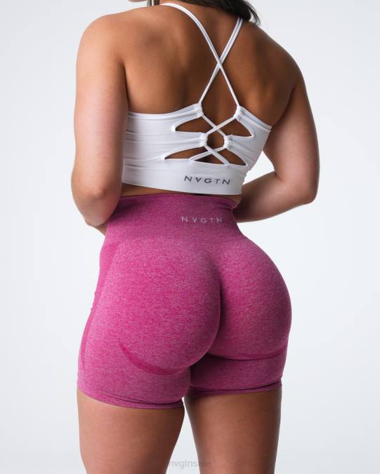 Women NVGTN Crimson Fitness Contour Seamless Shorts NV6T331