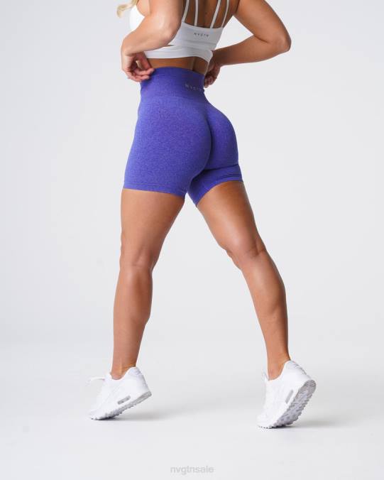 Women NVGTN Electric Blue Fitness Pro Seamless Shorts NV6T374