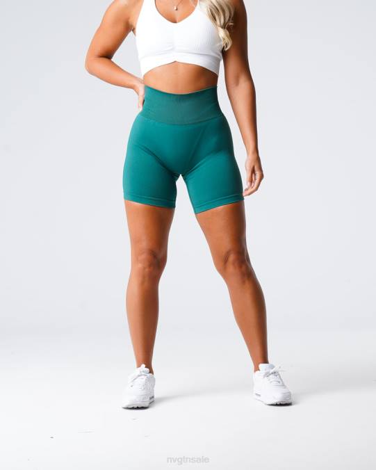Women NVGTN Emerald Fitness Solid Seamless Shorts NV6T461