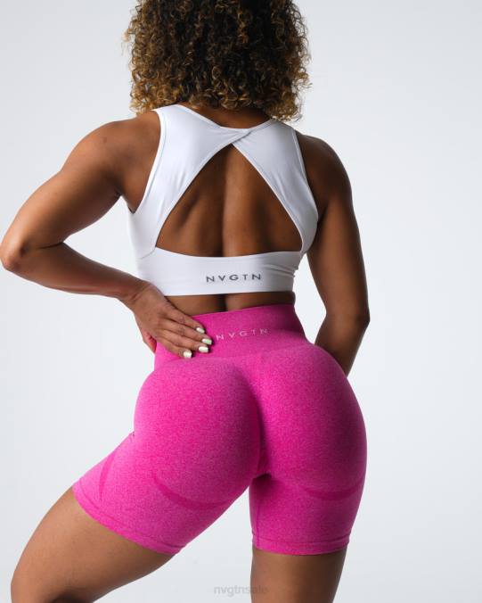 Women NVGTN Fuchsia Fitness Contour Seamless Shorts NV6T327