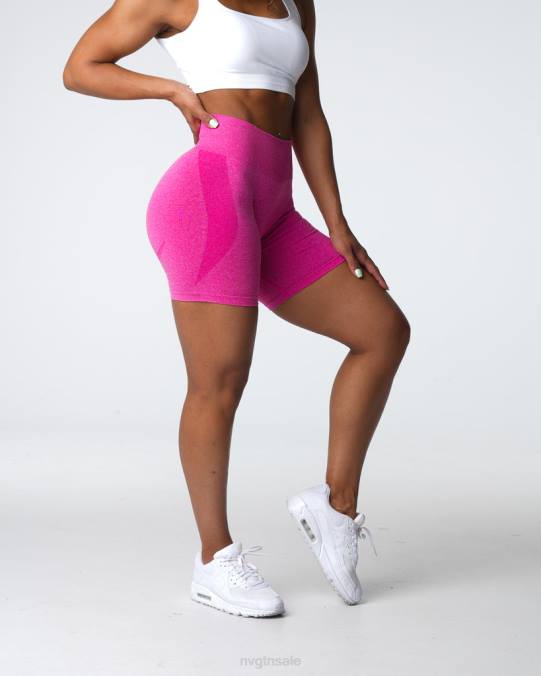 Women NVGTN Fuchsia Fitness Contour Seamless Shorts NV6T327