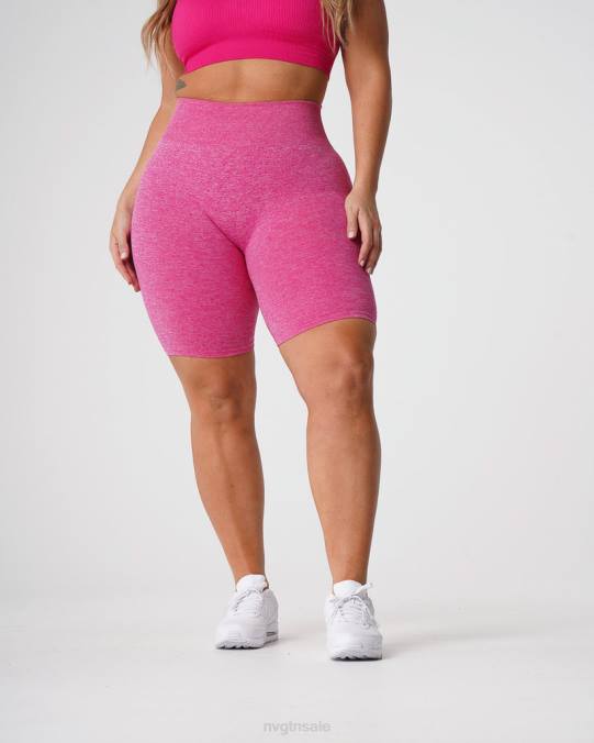 Women NVGTN Fuchsia Fitness Scrunch Seamless Shorts NV6T427
