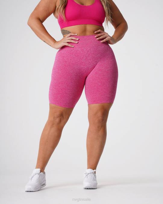 Women NVGTN Fuchsia Fitness Scrunch Seamless Shorts NV6T427
