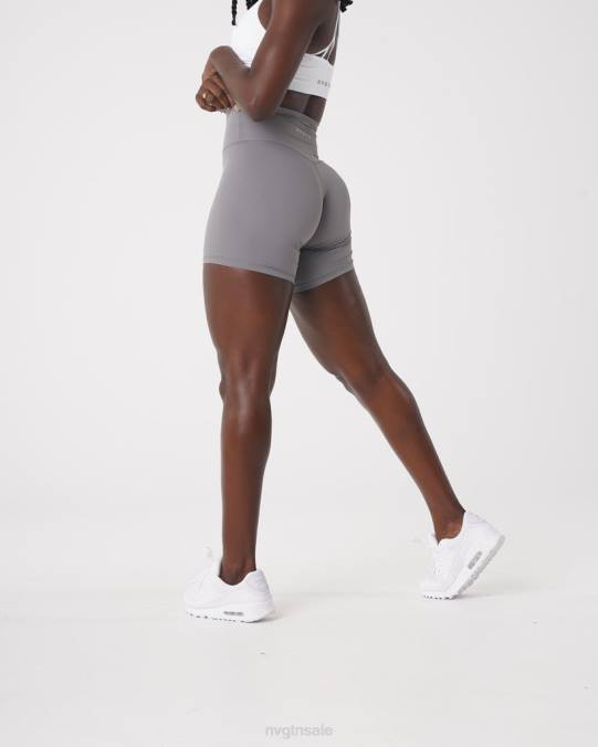 Women NVGTN Grey Fitness Signature 2.0 Shorts NV6T455