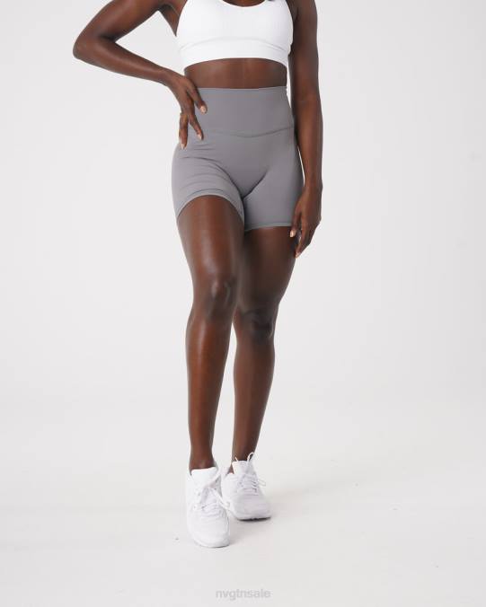Women NVGTN Grey Fitness Signature 2.0 Shorts NV6T455