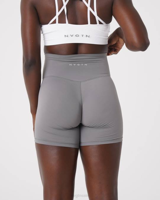 Women NVGTN Grey Fitness Signature 2.0 Shorts NV6T455