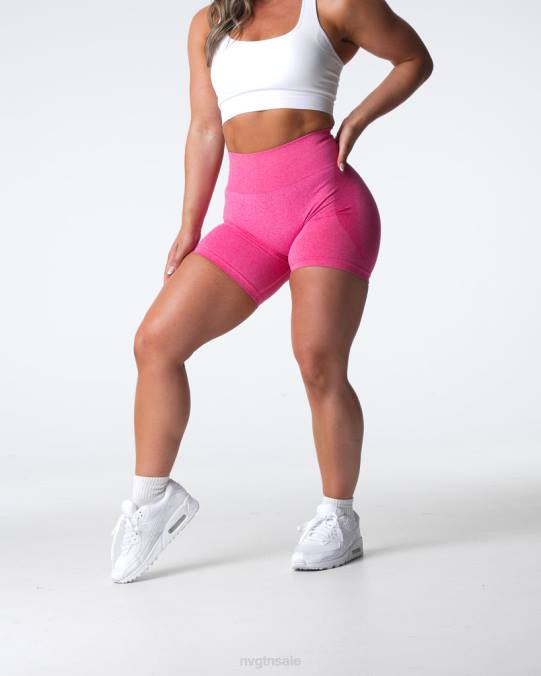 Women NVGTN Hot Pink Fitness Contour Seamless Shorts NV6T336