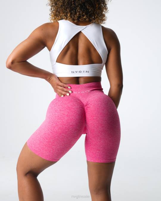 Women NVGTN Hot Pink Fitness Scrunch Seamless Shorts NV6T409