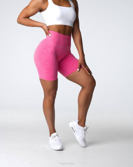 Women NVGTN Hot Pink Fitness Scrunch Seamless Shorts NV6T409