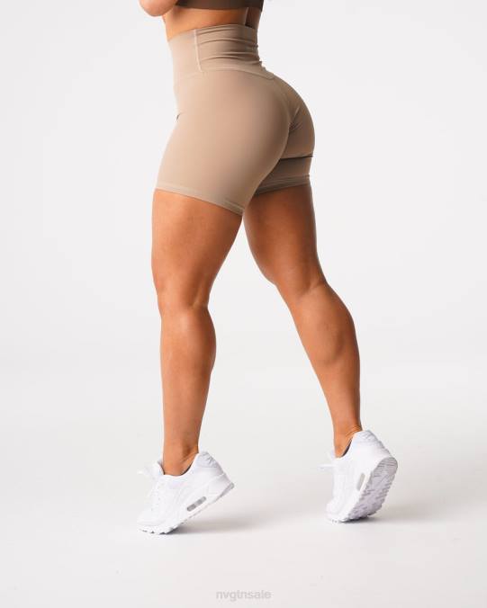 Women NVGTN Latte Fitness Signature 2.0 Shorts NV6T457
