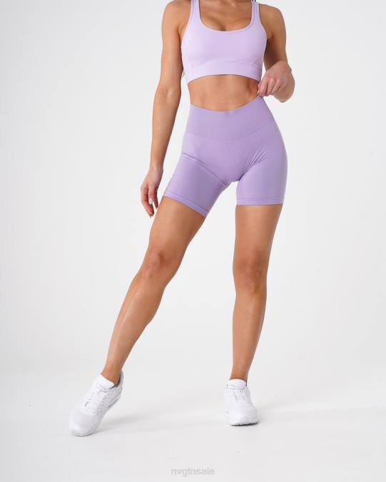 Women NVGTN Lilac Fitness Pro Seamless Shorts NV6T367