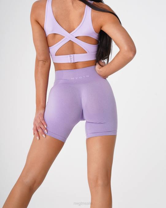Women NVGTN Lilac Fitness Pro Seamless Shorts NV6T367