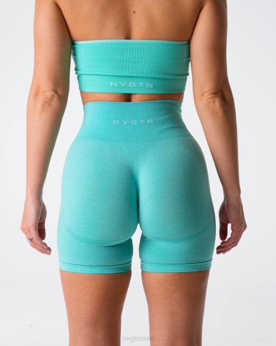 Women NVGTN Mint Fitness Contour Seamless Shorts NV6T354