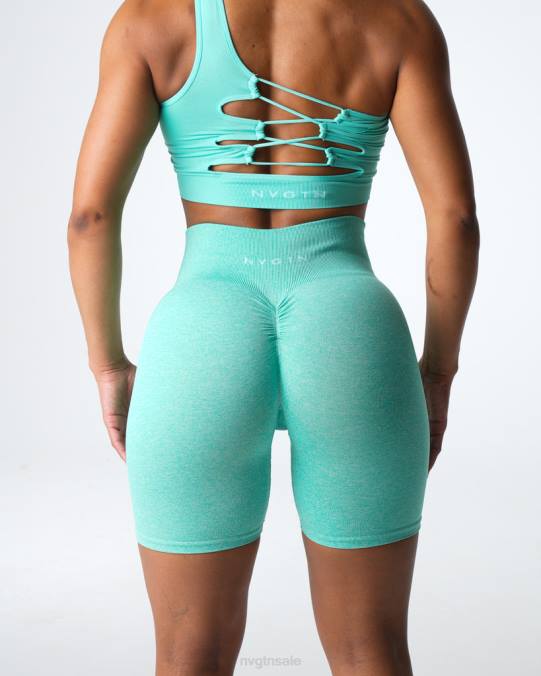 Women NVGTN Mint Fitness Scrunch Seamless Shorts NV6T406