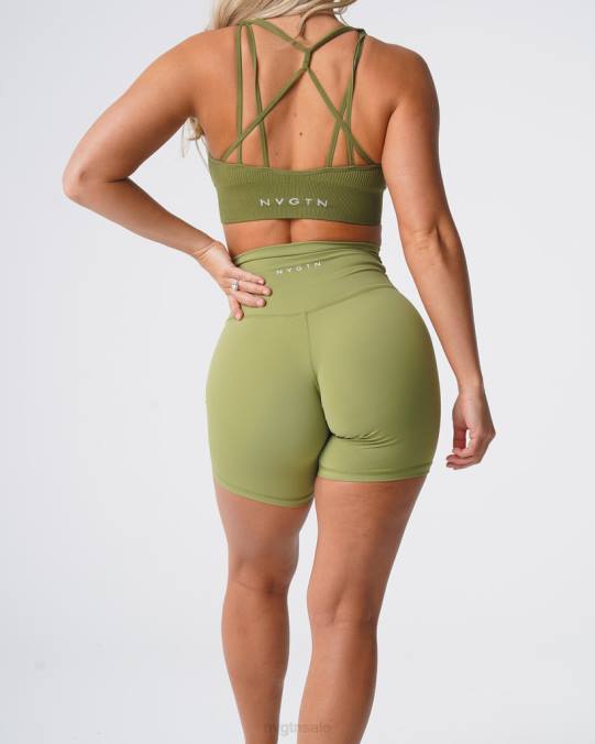 Women NVGTN Olive Fitness Signature 2.0 Shorts NV6T465