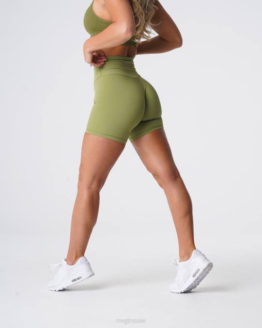 Women NVGTN Olive Fitness Signature 2.0 Shorts NV6T465