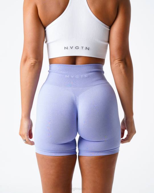 Women NVGTN Periwinkle Fitness Pro Seamless Shorts NV6T391