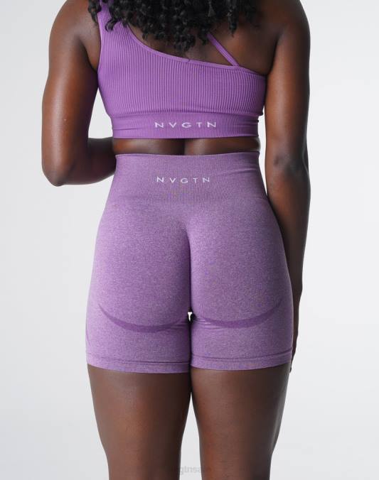 Women NVGTN Violet Fitness Contour Seamless Shorts NV6T355