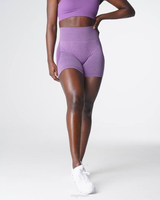 Women NVGTN Violet Fitness Contour Seamless Shorts NV6T355