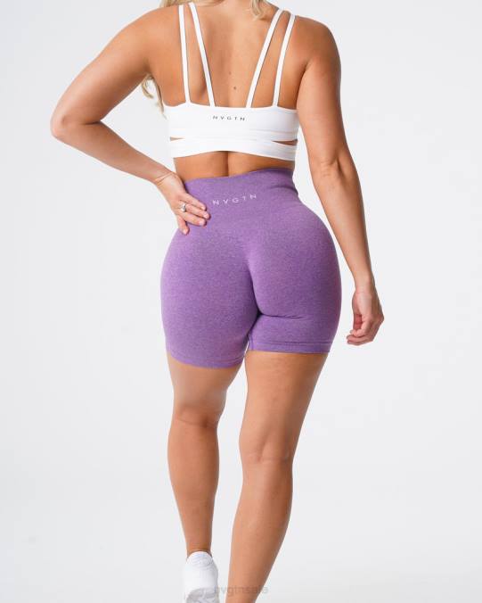 Women NVGTN Violet Fitness Pro Seamless Shorts NV6T373