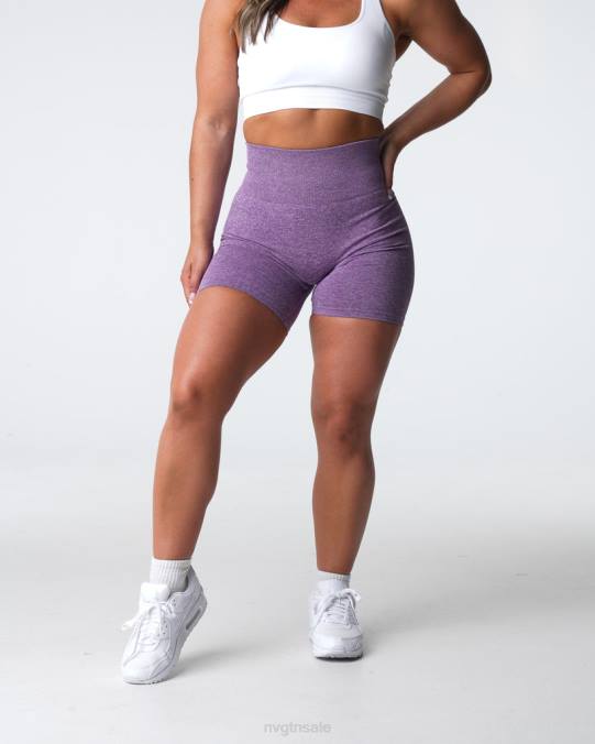 Women NVGTN Violet Fitness Scrunch Seamless Shorts NV6T403